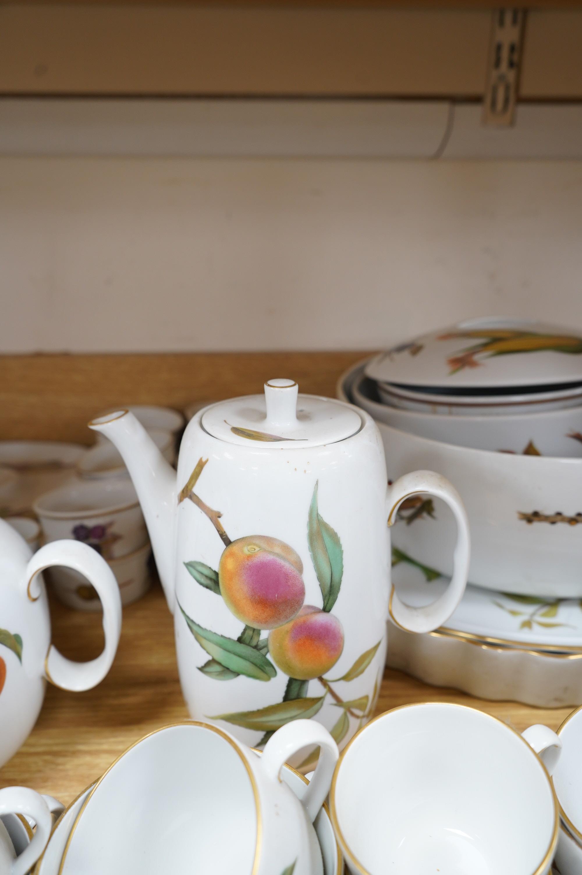 A Royal Worcester Evesham dinner service. Condition - varies